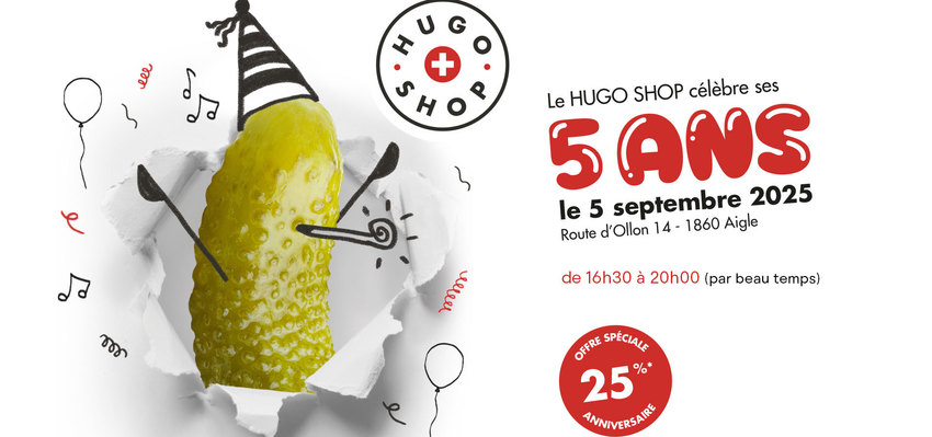 5 ANS HUGO SHOP !